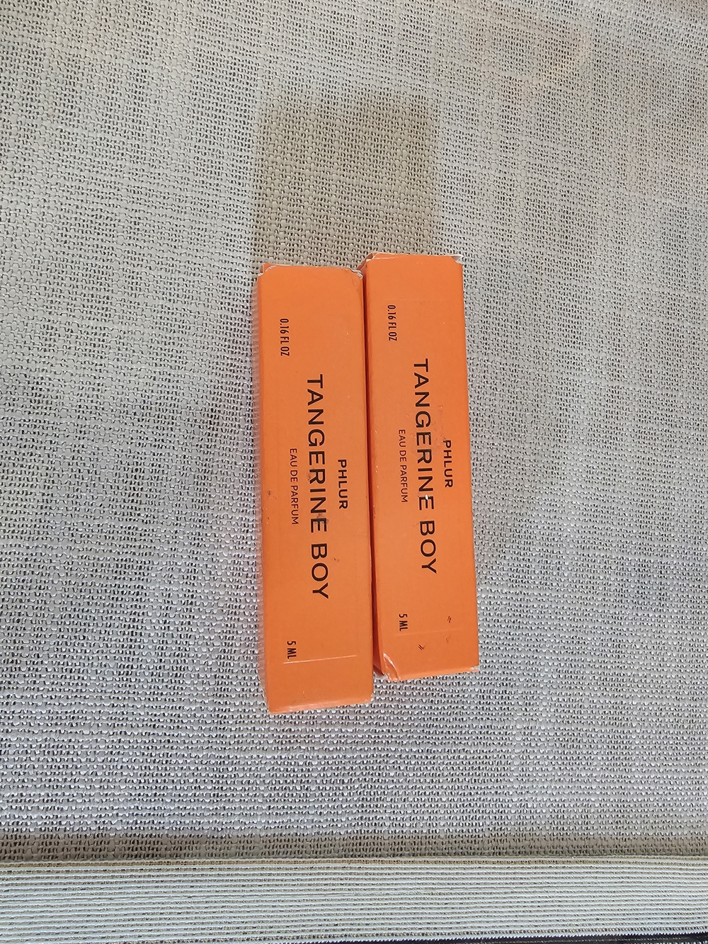 Phlur Tangerine Boy Eau de Parfum Sample Set - Bright Orange Boxes